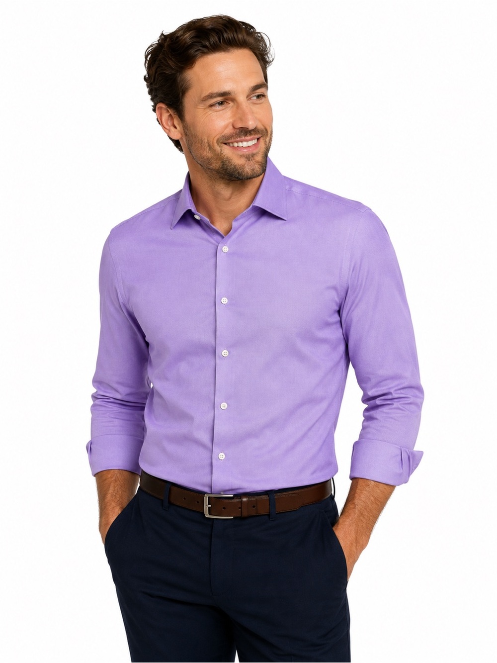 NWT Polo by Ralph Lauren Lavender Long-Sleeve Dress Shirt
